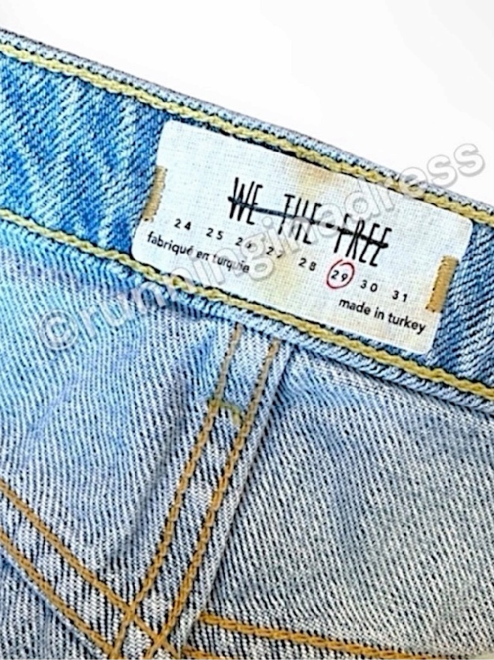 NWOT Free People We The Free Montauk Denim Mini Skirt 29 / 8 Coastal Cowgirl - Picture 7 of 10